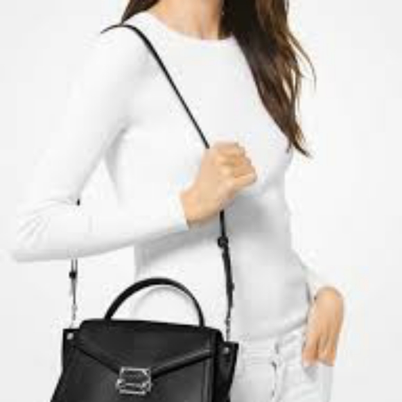 NWT Michael Kors Whitney Medium Leather Satchel - Picture 3 of 3